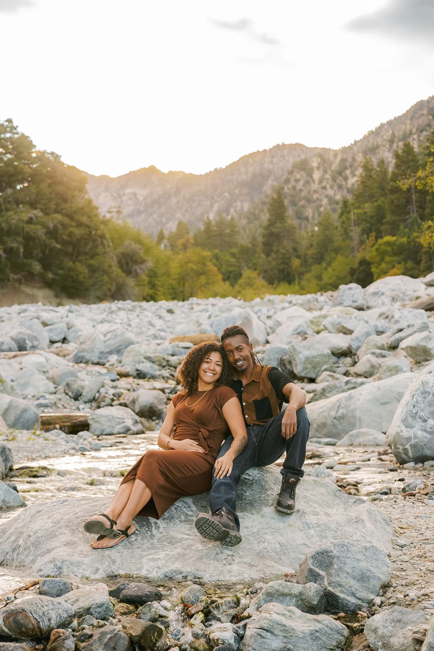 Forest Falls engagement portrait