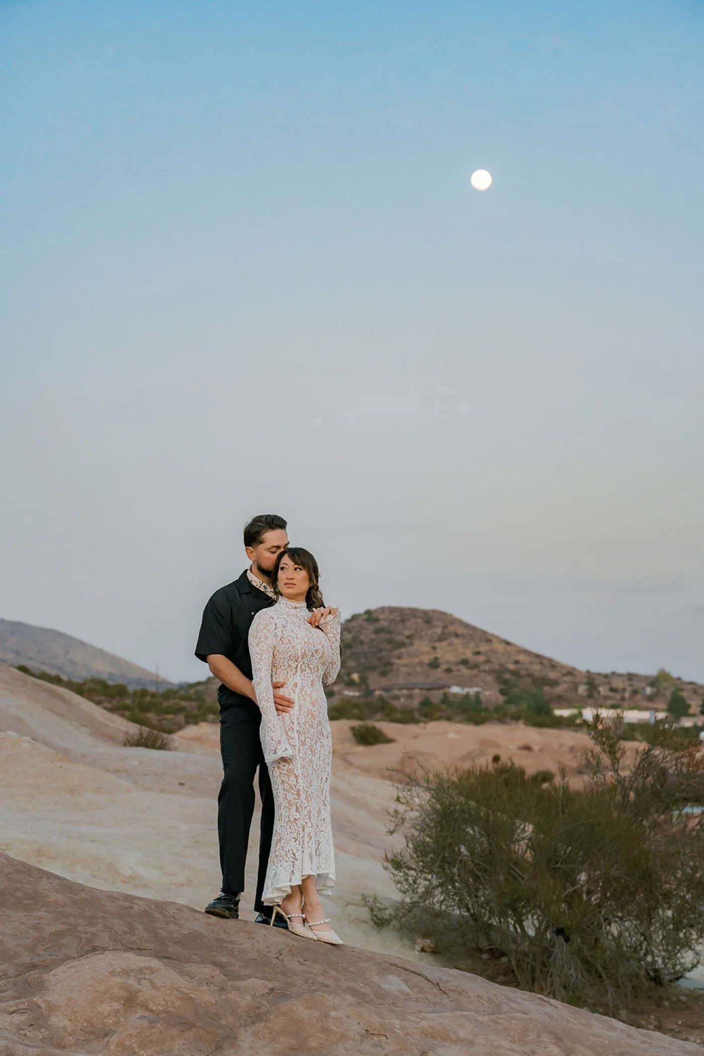 Vasquez Rocks engagement portrait